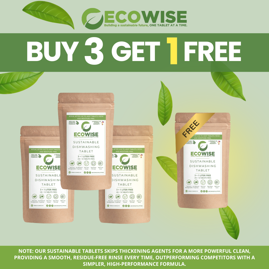 Bundle of 3 + 1 Pack FREE | Ecowise Saver 4L Pack | Dishwashing • Handsoap • Multi-Surface