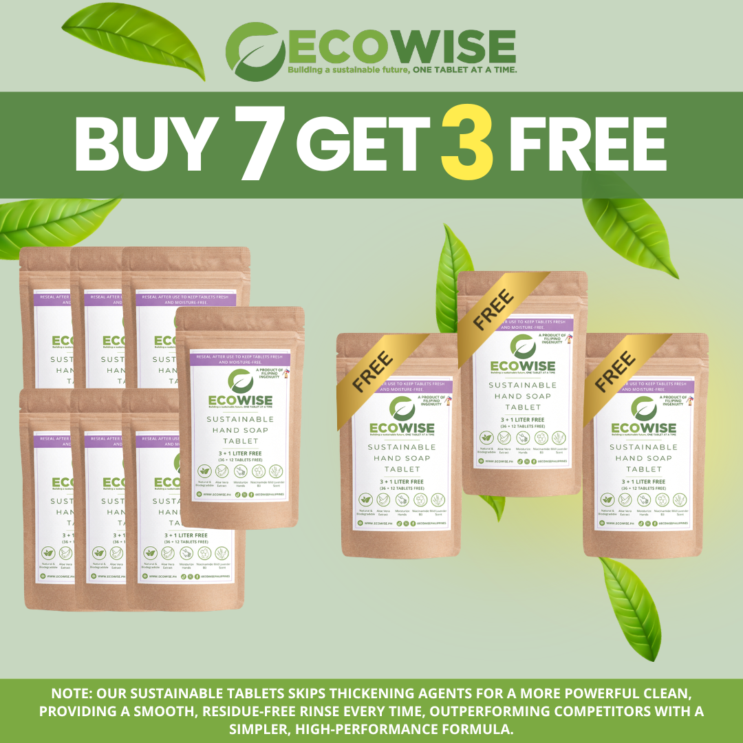 Bundle of 7 + 3 Pack FREE | Ecowise Saver 4L Pack | Dishwashing • Handsoap • Multi-Surface