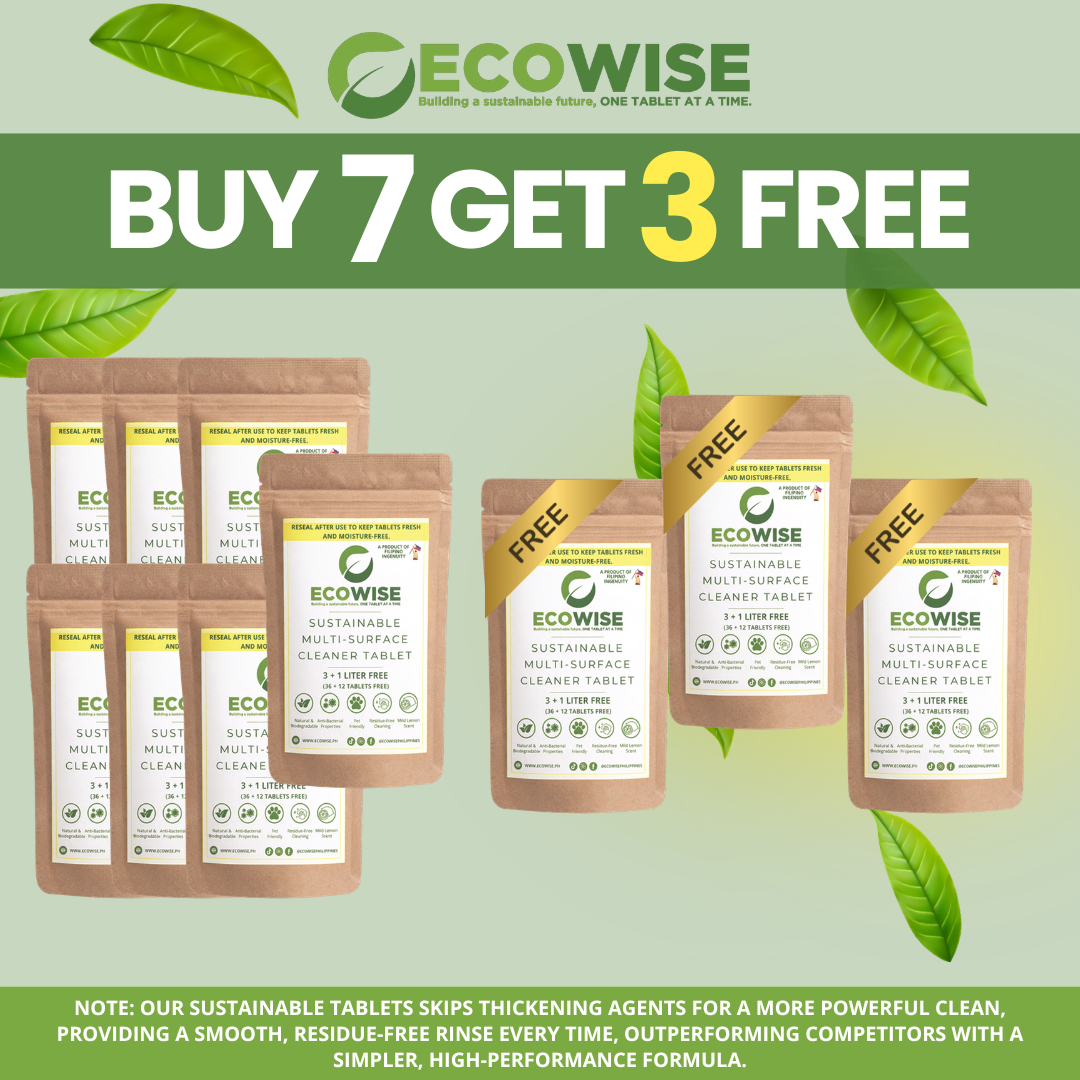 Bundle of 7 + 3 Pack FREE | Ecowise Saver 4L Pack | Dishwashing • Handsoap • Multi-Surface