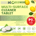 Ecowise Multi-Surface Cleaner Tablets Refill – Lemon Scent | Pet Friendly